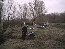 portage below Anderson's Access, April 14th 2001