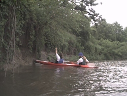 Scott & Matt take lunch on the river