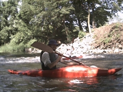 Matthew Maxwell at Veenker dam