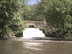oulet from Big Spring Hatchery, the largest cold-water spring in Iowa